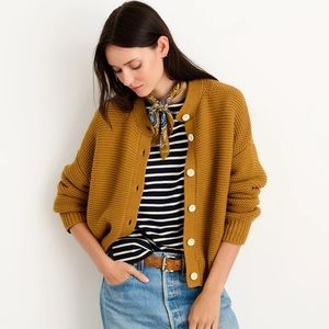 Alex Mill Nico Chunky Cardigan Golden Khaki